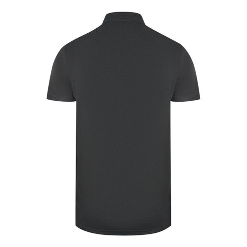 Cavalli Class Brand Logo Black Polo Shirt